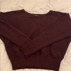 Express horizontal ribbed dolman sweater